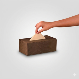 Sterling Tissue Box Holder Taupe