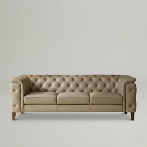 Exeter Chesterfield Three Seater Sofa Beige