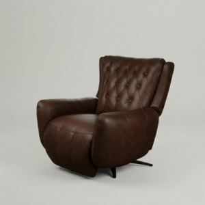 Chesterfield Recliner Chair Brown