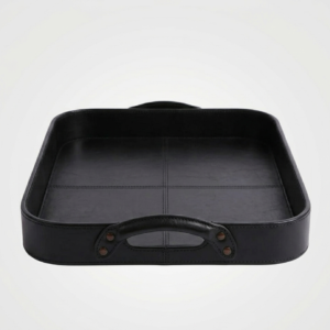 Leather Trays with leather belt