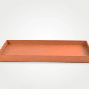 Square Short Leather Tray