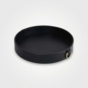 Round Leather Ring Tray