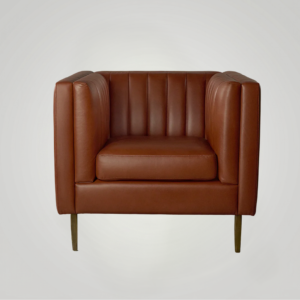Linea Single Seater Sofa Cognac