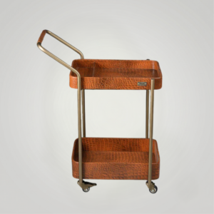 Rover Rectangular Bar Trolley Tan