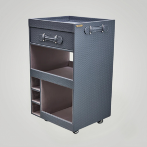 Single Drawer Bar Trolley Grey