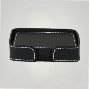 Modella Square Coasters Set Of 6 Black