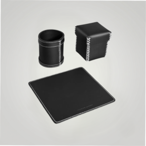 Modella Mousepad, Storage Box And Pen Holder Black