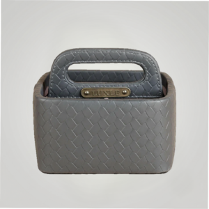 Entwine Multipurpose Caddy Grey | Faux Leather Desk Organizers