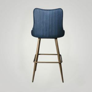 Linea Bar Stool Antique Legs Blue