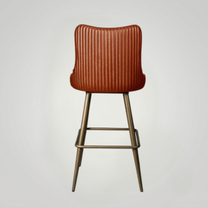 Linea Bar Stool Antique Legs Cognac