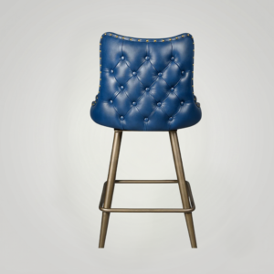 Chester Bar Stool Antique Legs Blue
