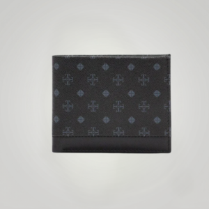 Monogram Collection Textured Wallet Black